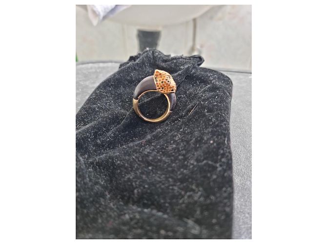 Cartier Panthère gioielli in oro giallo con diamanti e smeraldi Multicolore - vista 3