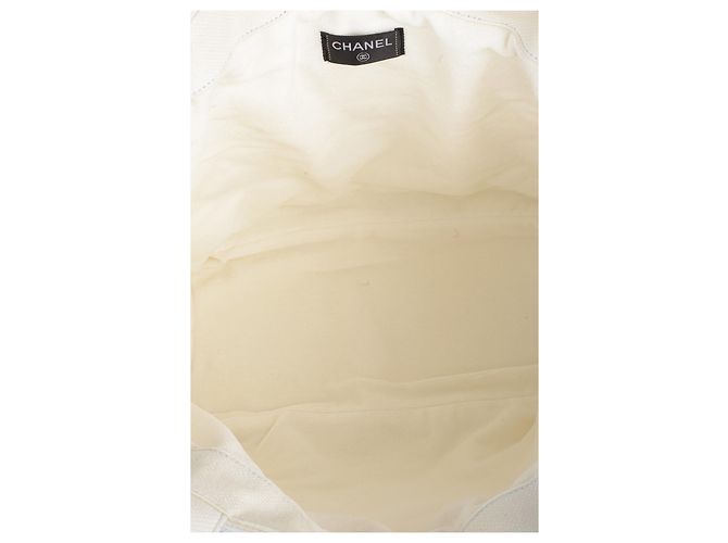 Chanel Borsa da spiaggia in spugna con la coperta Bianco - vista 4