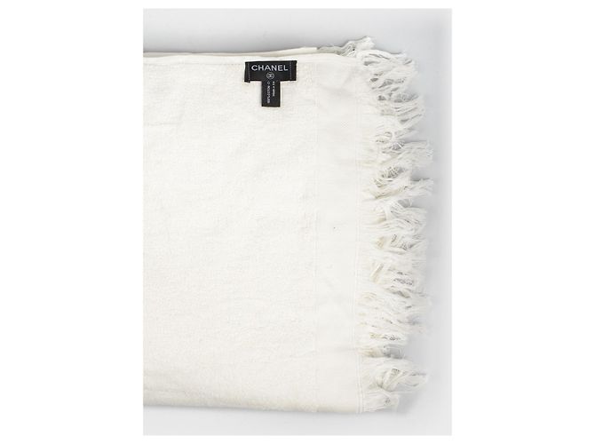 Chanel Borsa da spiaggia in spugna con la coperta Bianco - vista 5