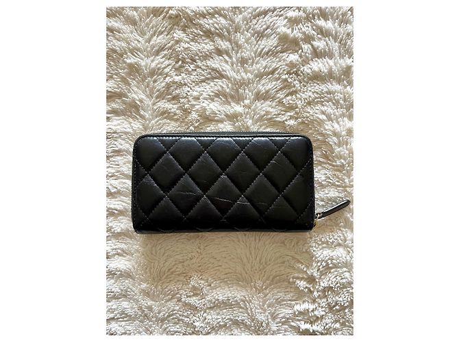 Mademoiselle Billetera de Chanel 2.55 Amuletos de la suerte Negro - vista 3