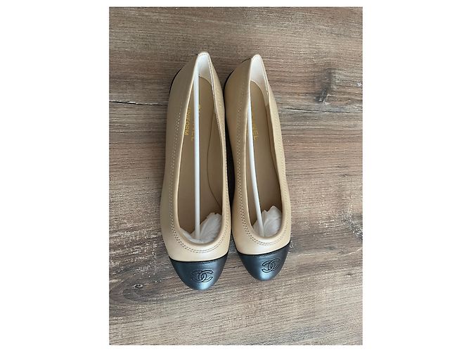 Bailarina de Chanel Negro Beige - vista 3