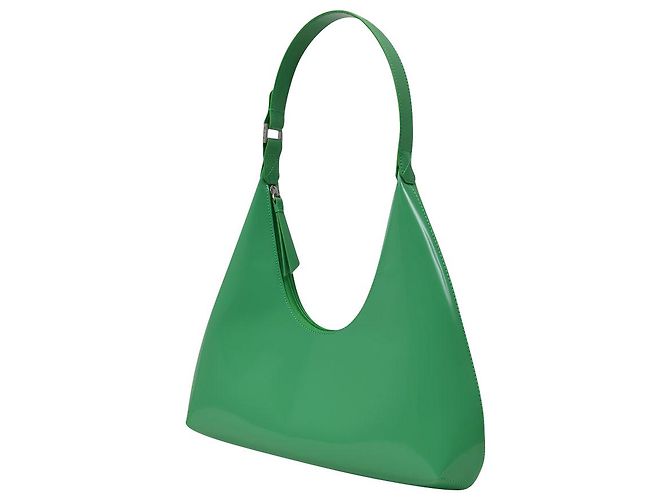 By Far Cuir semi-verni super vert ambre - vue 2