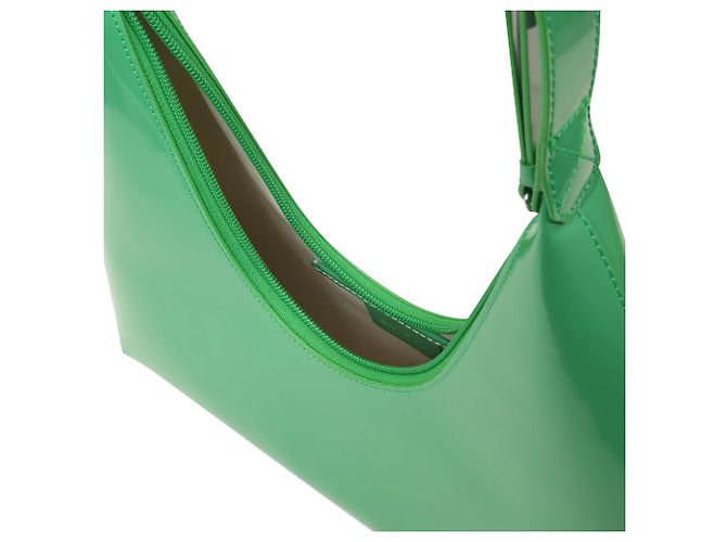 By Far Cuir semi-verni super vert ambre - vue 4