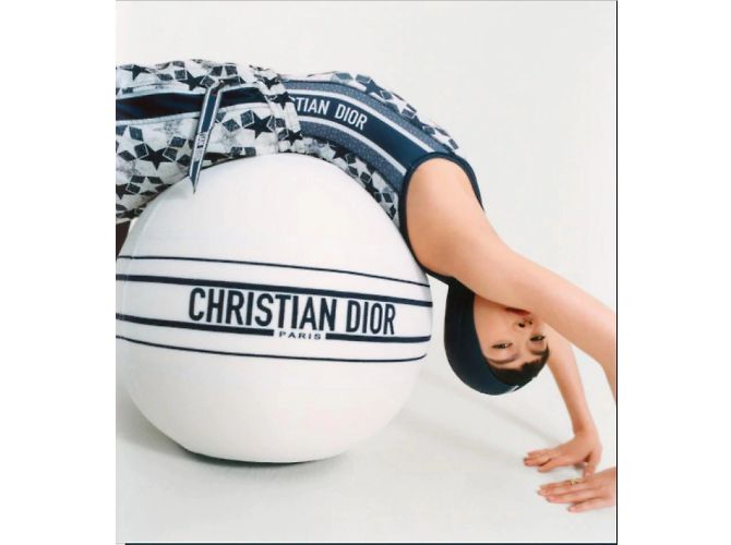 Ballon de gymnastique Technogym Logo blanc en édition limitée pour le yoga 128DIOR - vue 3