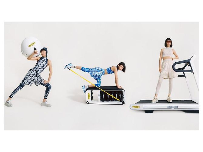 Ballon de gymnastique Technogym Logo blanc en édition limitée pour le yoga 128DIOR - vue 5