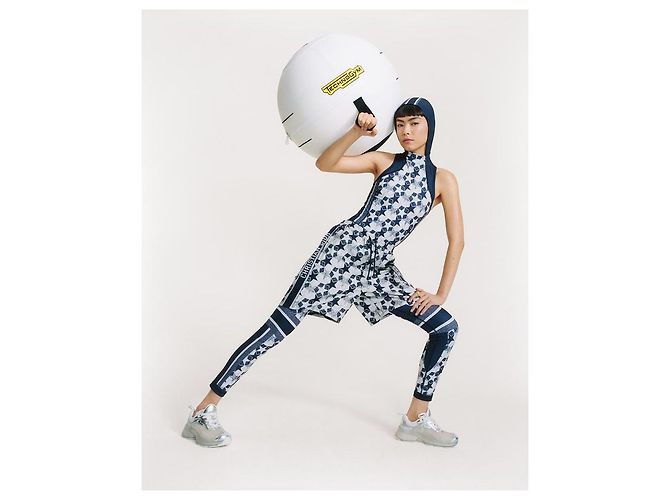 Ballon de gymnastique Technogym Logo blanc en édition limitée pour le yoga 128DIOR - vue 7