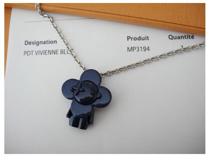Louis Vuitton collar VIVIENNE Azul - vista 5