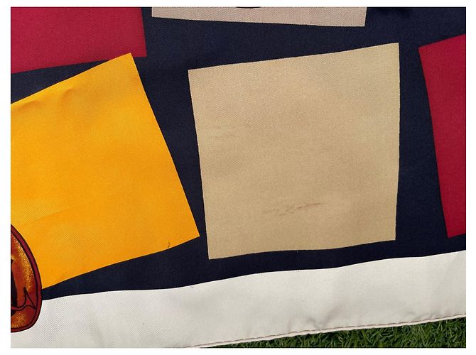 Cartier Sciarpa 90 X 90 cm Rosso Beige Giallo - vista 4