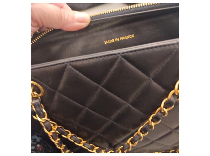 Chanel Vintage Tasche Dunkelblau - Ansicht 11