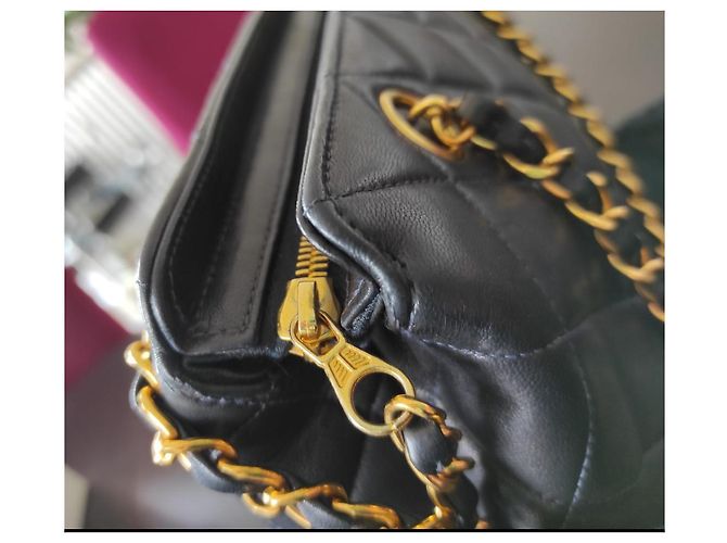 Chanel Vintage Tasche Dunkelblau - Ansicht 5