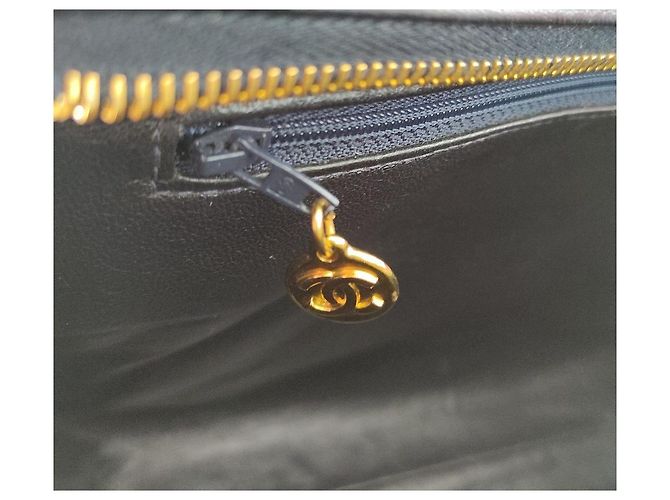 Chanel Vintage Tasche Dunkelblau - Ansicht 8