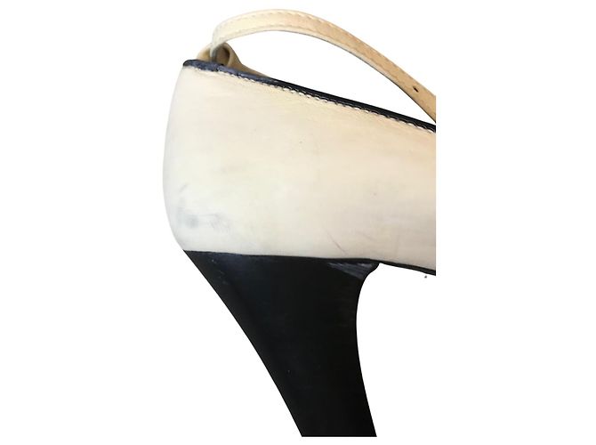 Autre Marque Loxwood-Lederpumps Aus weiß - Ansicht 4