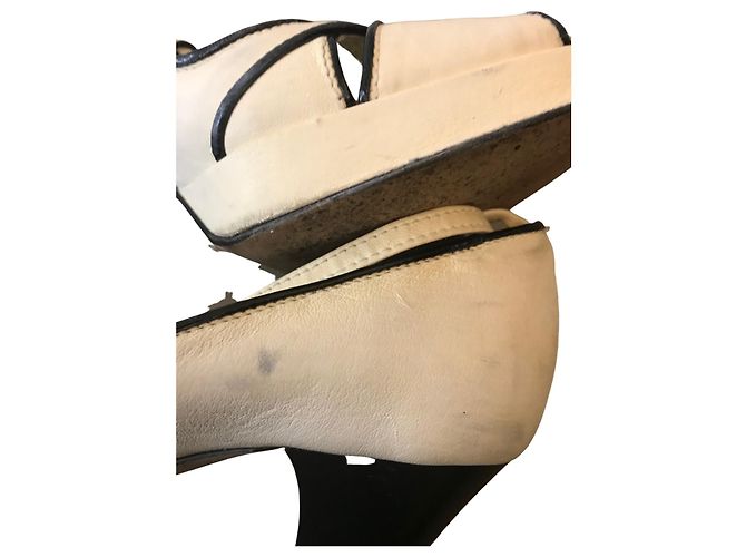 Autre Marque Loxwood-Lederpumps Aus weiß - Ansicht 5