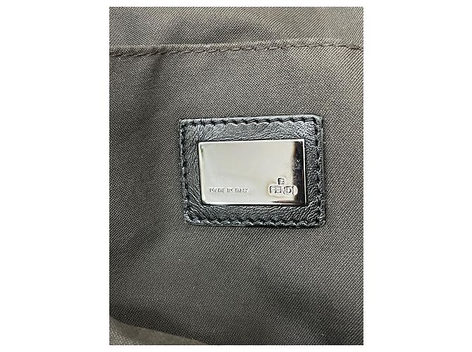 Clutch Fendi Collector Square in tela monogram e pelle nera Nero - vista 2