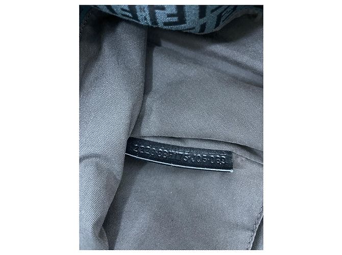 Clutch Fendi Collector Square in tela monogram e pelle nera Nero - vista 4