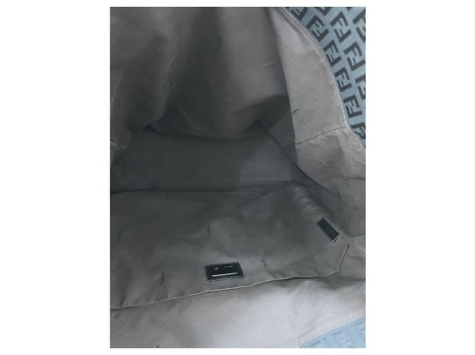 Clutch Fendi Collector Square in tela monogram e pelle nera Nero - vista 5