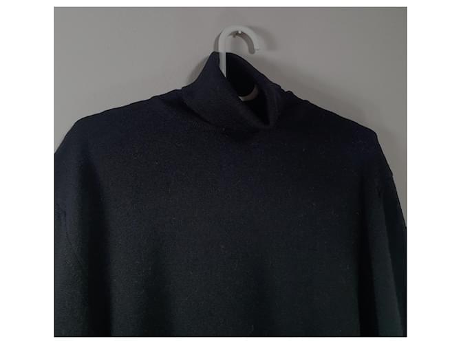 Autre Marque Pal Zileri Polo Pullover Schwarz Wolle - Ansicht 2