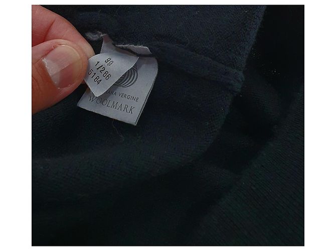 Autre Marque Pal Zileri Polo Pullover Schwarz Wolle - Ansicht 6