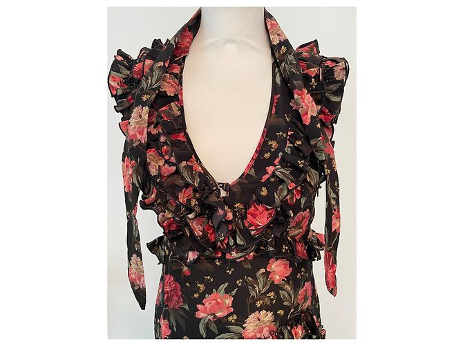 R13 Kleid aus schwarzer Seide - Ansicht 4