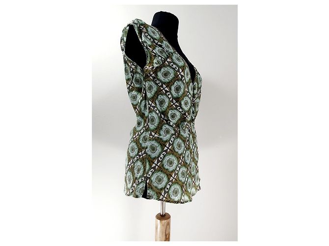 Top de viscosa verde Day Birger & Mikkelsen Multicolor - vista 4