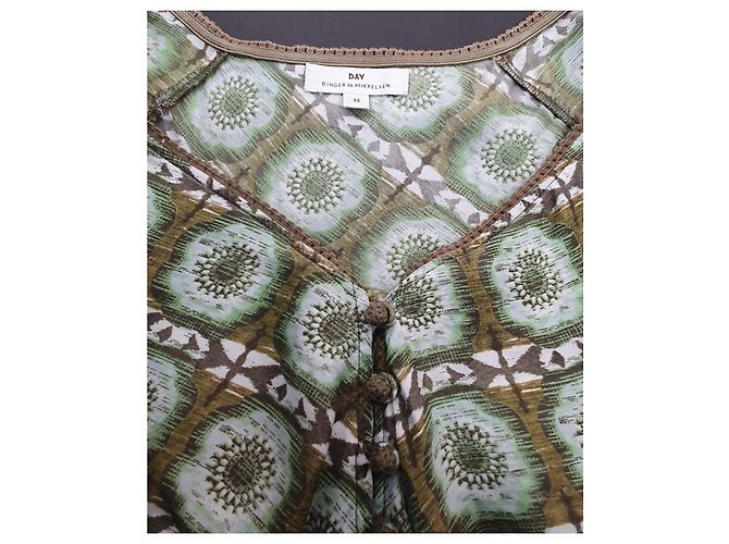 Top de viscosa verde Day Birger & Mikkelsen Multicolor - vista 5