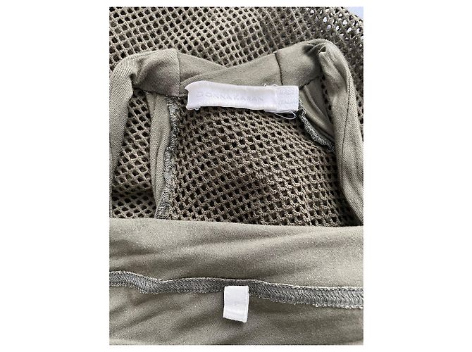 Top a capas Donna Karan Khaki Algodón Caqui - vista 4