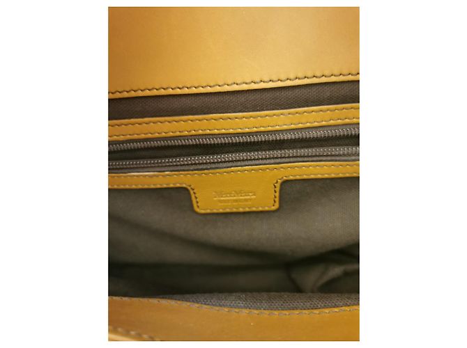 Borsa Max Mara in pelle di agnello, Cognac - vista 2