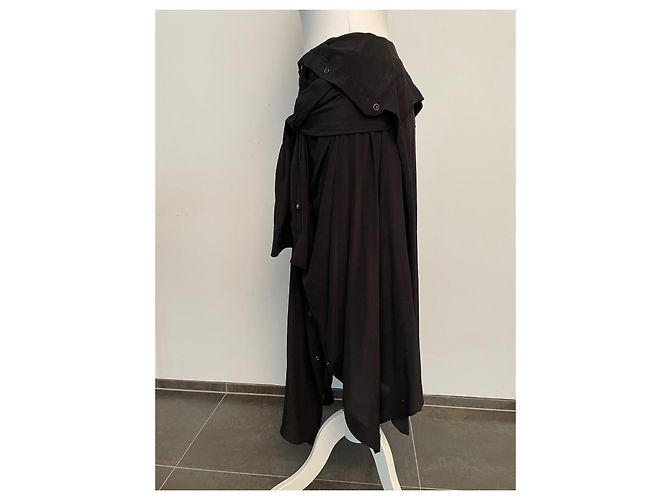 Falda de seda Faith Connexion negra Negro - vista 6
