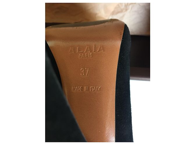Autre Marque Botines AZZEDINE ALAIA en ante negro Talla 37 - vista 7
