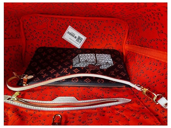 Louis Vuitton Catograma Neverfull MM Castaño - vista 17