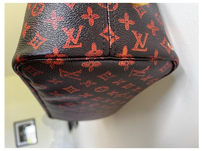 Louis Vuitton Catograma Neverfull MM Castaño - vista 5