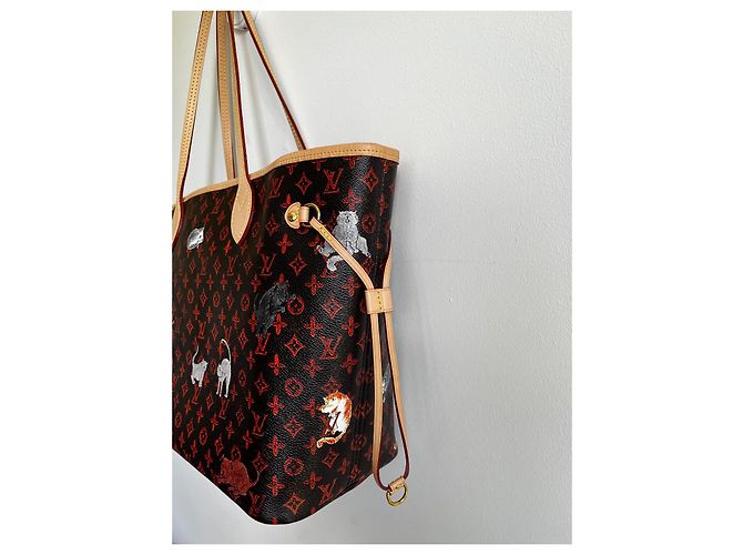Louis Vuitton Catograma Neverfull MM Castaño - vista 6