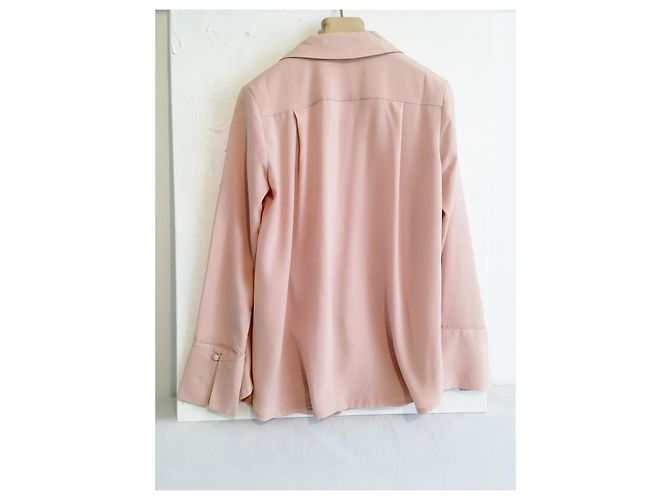 Autre Marque Blusa Rosa Rubor con Escote Profundo Melocotón Carne - vista 5