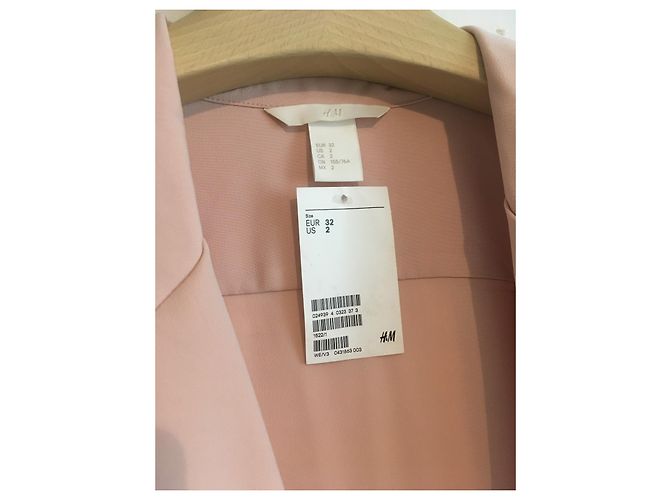 Autre Marque Blusa Rosa Rubor con Escote Profundo Melocotón Carne - vista 6