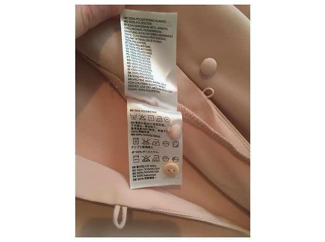 Autre Marque Blusa Rosa Rubor con Escote Profundo Melocotón Carne - vista 7