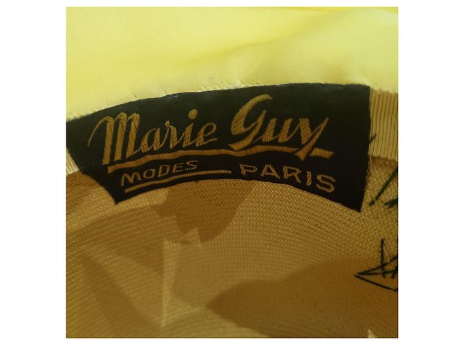 Autre Marque VENDIMIA 60s sombrero de seda amarillo - vista 13