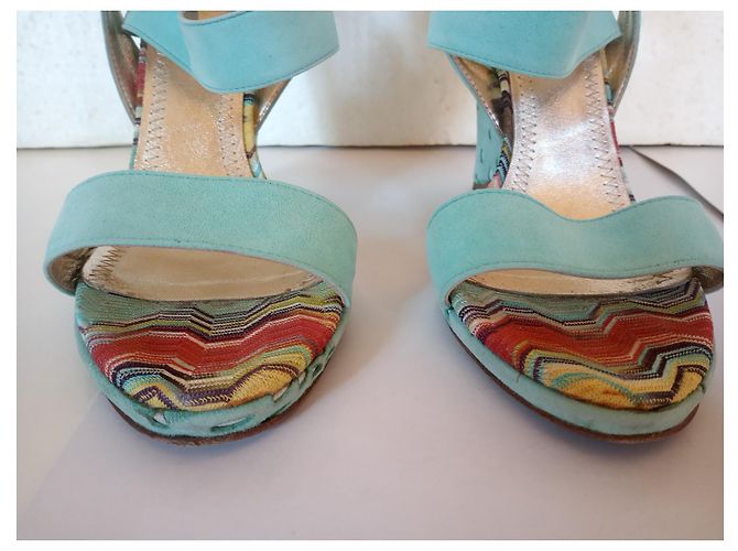 Missoni Mules compensées - vue 4