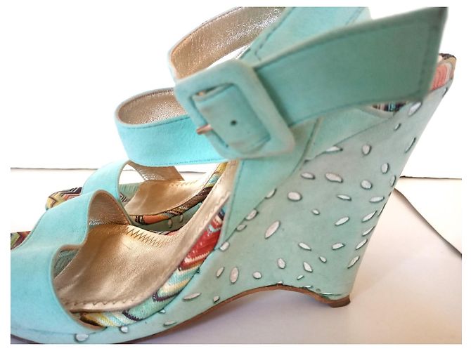 Missoni Mules compensées - vue 5