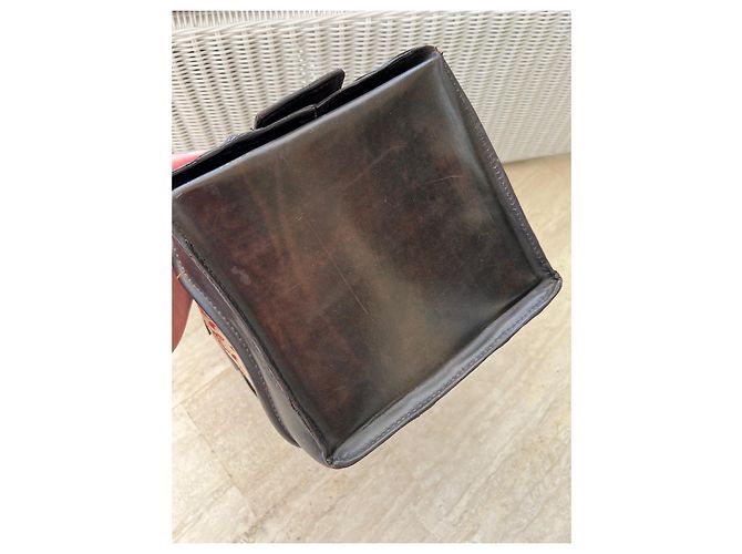 Borsa da Dottore Céline in Pelle Marrone - vista 10