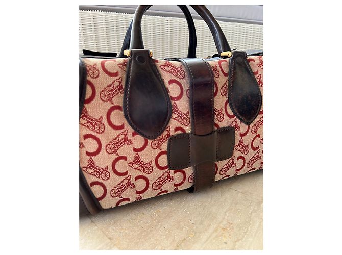 Borsa da Dottore Céline in Pelle Marrone - vista 12