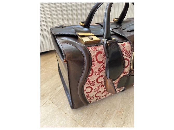 Borsa da Dottore Céline in Pelle Marrone - vista 2