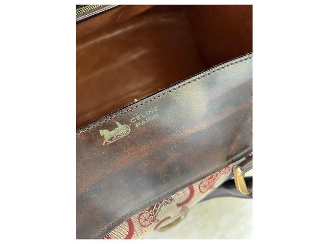 Borsa da Dottore Céline in Pelle Marrone - vista 5