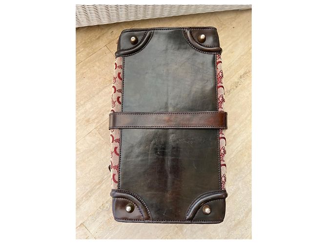 Borsa da Dottore Céline in Pelle Marrone - vista 7