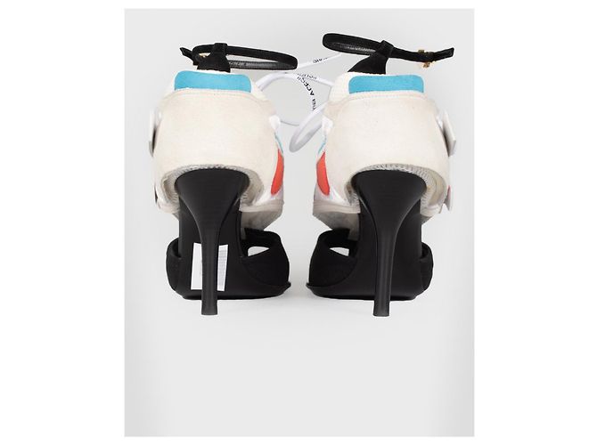 Off White Runner bianco 100 sneaker-sandali in pelle ibrida - vista 6