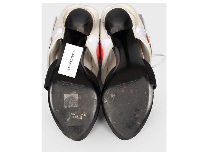Off White Runner bianco 100 sneaker-sandali in pelle ibrida - vista 7