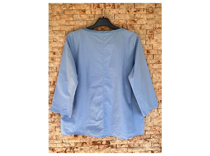 Blusa Forte Forte de algodón azul - vista 5