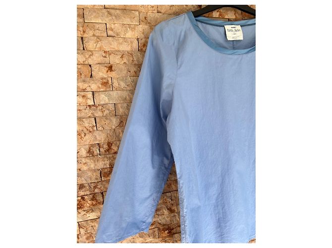 Blusa Forte Forte de algodón azul - vista 7