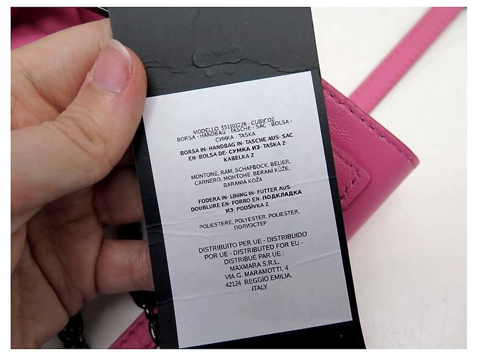 NOVA BOLSA DE FIM DE SEMANA MAX MARA PAsticCINO EM COURO NAPA COR-DE-ROSA - vista 12
