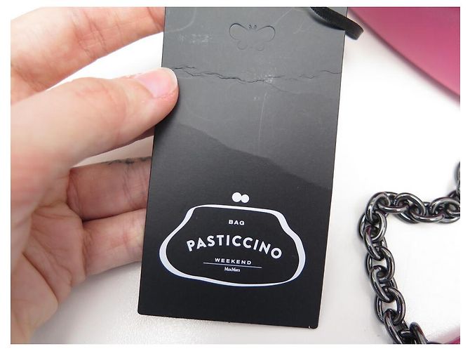 NOVA BOLSA DE FIM DE SEMANA MAX MARA PAsticCINO EM COURO NAPA COR-DE-ROSA - vista 13