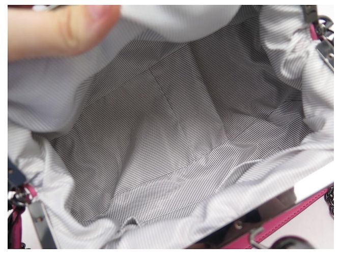 NOVA BOLSA DE FIM DE SEMANA MAX MARA PAsticCINO EM COURO NAPA COR-DE-ROSA - vista 9